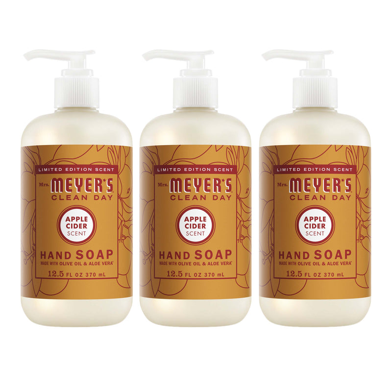 Mrs. Meyer's Apple Cider Liquid Hand Soap 3-count Bundle
